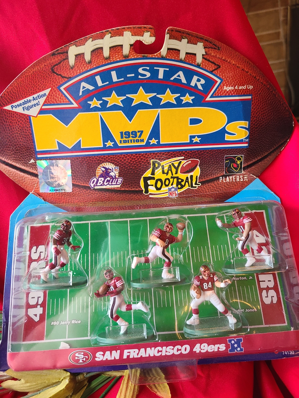 All-Star MVPs 1997 Edition San Francisco 49ers Figure Set - Red